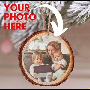 Custom wood ornament with picture